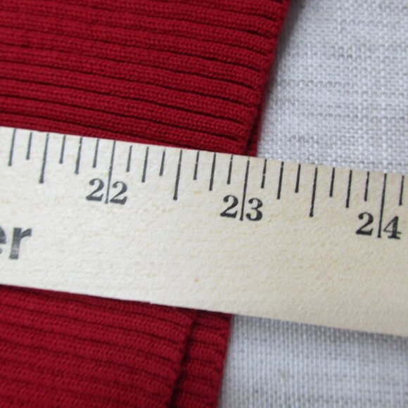 Brooks Brothers 346 Sweater Womens XL Red Ribbed Knitted Long Sleeve Turtleneck - Picture 5 of 7